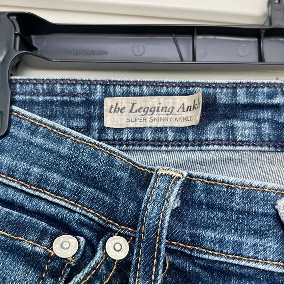 AG Jeans the legging ankle super skinny Women's Blue Jeans, size 25, - Picture 5 of 6